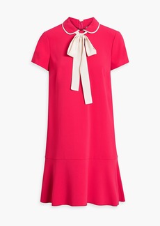 RED Valentino REDValentino - Pussy-bow crepe mini dress - Red - IT 36