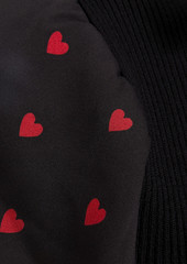 RED Valentino REDValentino - Pussy-bow ruffled stretch-knit mini dress - Black - XS