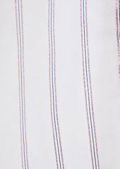 RED Valentino REDValentino - Pussy-bow striped cotton-blend organza shirt - White - IT 36