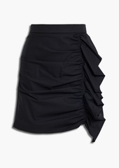 RED Valentino REDValentino - Ruffled twill mini skirt - Black - IT 38