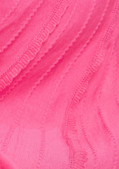 RED Valentino REDValentino - Ruffled pointelle-knit cotton midi dress - Pink - S