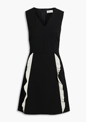 RED Valentino REDValentino - Ruffled ponte mini dress - Black - IT 36