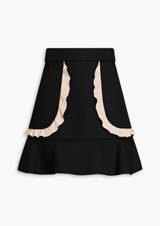 RED Valentino REDValentino - Ruffled twill mini skirt - Black - IT 38