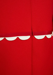 RED Valentino REDValentino - Scalloped crepe mini dress - Red - IT 38