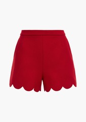 RED Valentino REDValentino - Scalloped wool-blend shorts - Red - IT 36