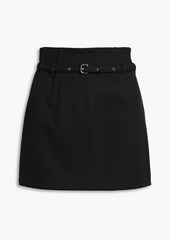 RED Valentino REDValentino - Skirt-effect belted twill shorts - Black - IT 38