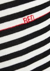 RED Valentino REDValentino - Striped intarsia wool bodysuit - Black - S