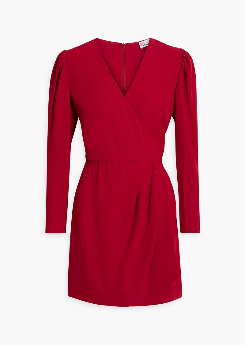RED Valentino REDValentino - Wrap-effect crepe mini dress - Red - IT 38