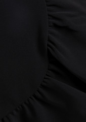 RED Valentino REDValentino - Wrap-effect ruffled crepe shorts - Black - IT 36
