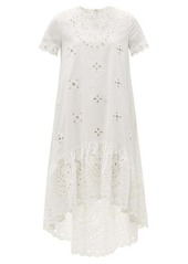 RED Valentino REDValentino Scalloped cotton-blend broderie-anglaise dress