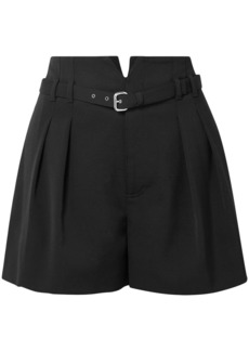 RED Valentino REDValentino - Belted pleated cady shorts - Black - IT 38