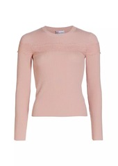 RED Valentino Rib-Knit Wool Sweater