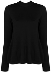RED Valentino sheer panel knitted top