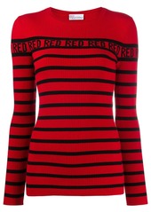 RED Valentino striped rib-knit jumper