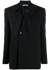 RED Valentino tie-detail double-breasted blazer