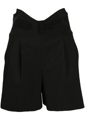 RED Valentino tuxedo bow detail high-waisted shorts
