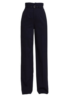 RED Valentino Wool-Blend Paperbag-Waist Trousers