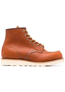Red Wing chunky lace-up leather boots