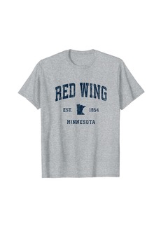 Red Wing Minnesota MN Vintage Athletic Navy Sports Design T-Shirt