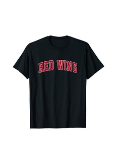 Red Wing Minnesota MN Vintage Sports Design Red Design T-Shirt