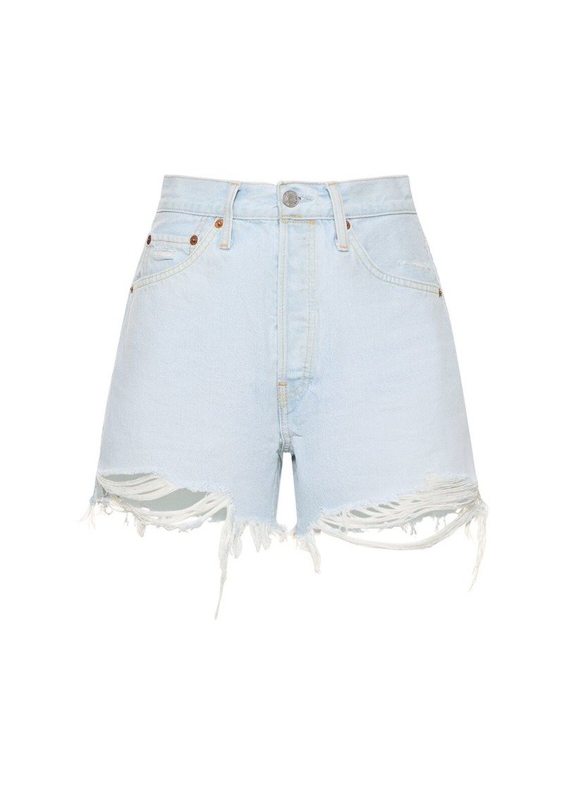 Re/Done 50s Cotton Denim Cutoff Shorts