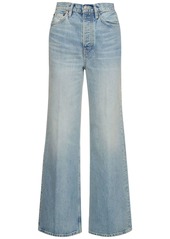 Re/Done 70's High Waisted Cotton Wide Leg Jeans