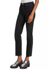 Re/Done 70s Stove Pipe High-Rise Stretch Crop Jeans