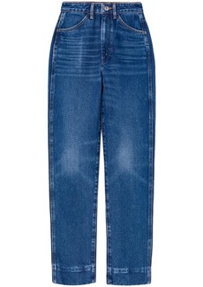 Re/Done 70s straight-leg mid-rise jeans