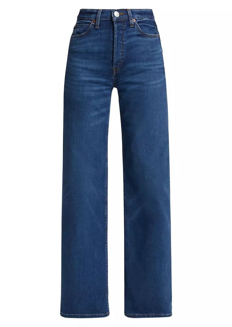 Re/Done 70s Ultra High-Rise Stretch Wide-Leg Jeans