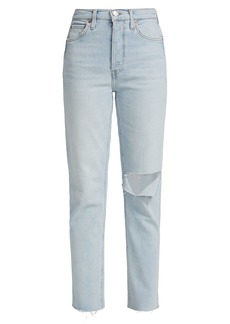 Re/Done 80s Distressed Straight-Leg Jeans