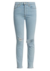 Re/Done 80s Slim Straight Ripped Jeans