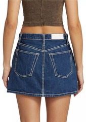 Re/Done 90s Cotton Denim Miniskirt