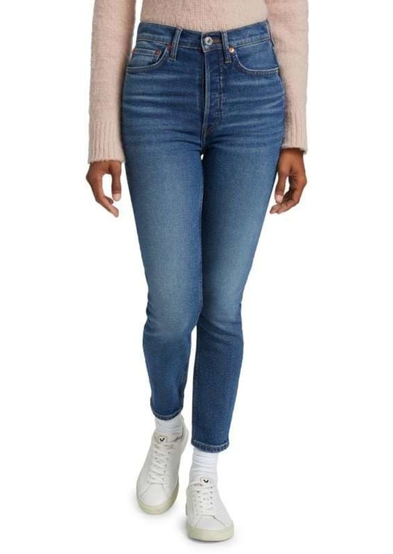 Re/Done 90s High-Rise Ankle Cropped Jeans