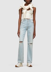 Re/Done 90s High-rise Distressed Loose Jeans