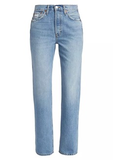 Re/Done 90s High-Rise Rigid Straight Jeans