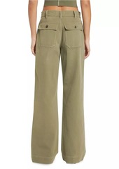 Re/Done Baker Wide-Leg Cotton Pants