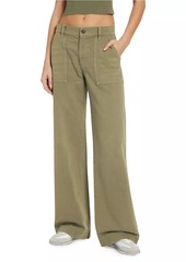 Re/Done Baker Wide-Leg Cotton Pants