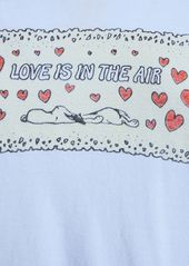 Re/Done Classic Snoopy Love Cotton T-shirt