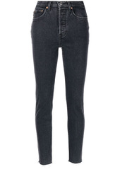 Re/Done comfort-stretch ankle crop jeans