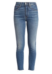 Re/Done Comfort Stretch High-Rise Skinny Ankle Jeans