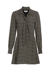 Re/Done Croissant-Print 70s-Style Shirtdress