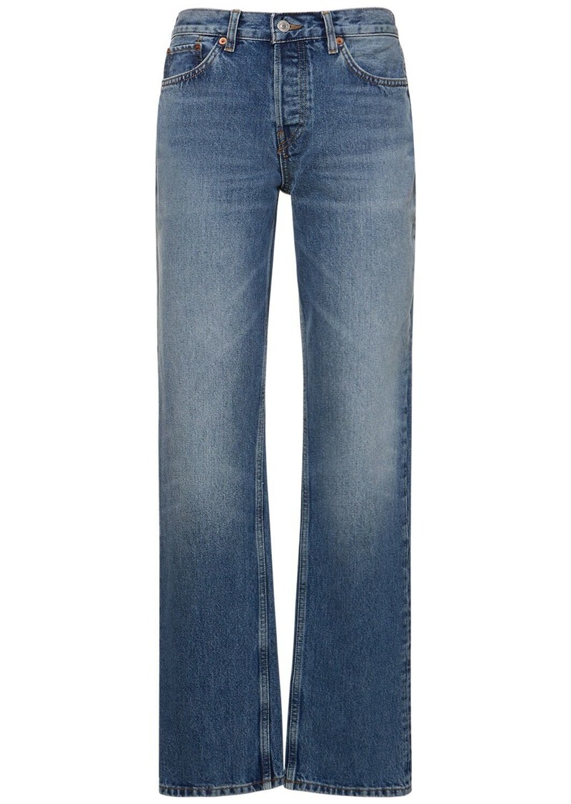 Re/Done Easy Straight Cotton Denim Jeans