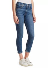 Re/Done High-Rise Ankle Crop Comfort Stretch