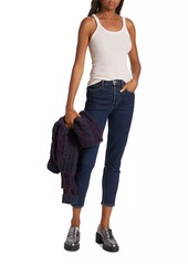 Re/Done High-Rise Ankle Crop Comfort Stretch