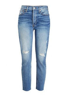 Re/Done High Rise Ankle Crop Jeans