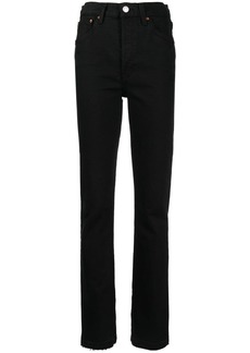 Re/Done high-rise skinny boot jeans