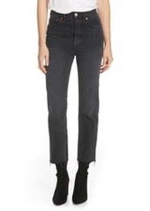 Re/Done Originals High Waist Stovepipe Jeans in Faded Black 85 at Nordstrom