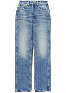 Re/Done high-rise straight-leg jeans