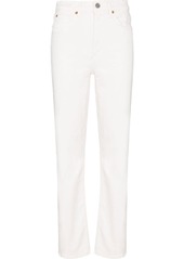 Re/Done high-rise straight-leg jeans