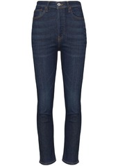 Re/Done cropped high-rise skinny jeans